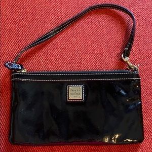 Dooney and Bourke Black Patent leather wristlet